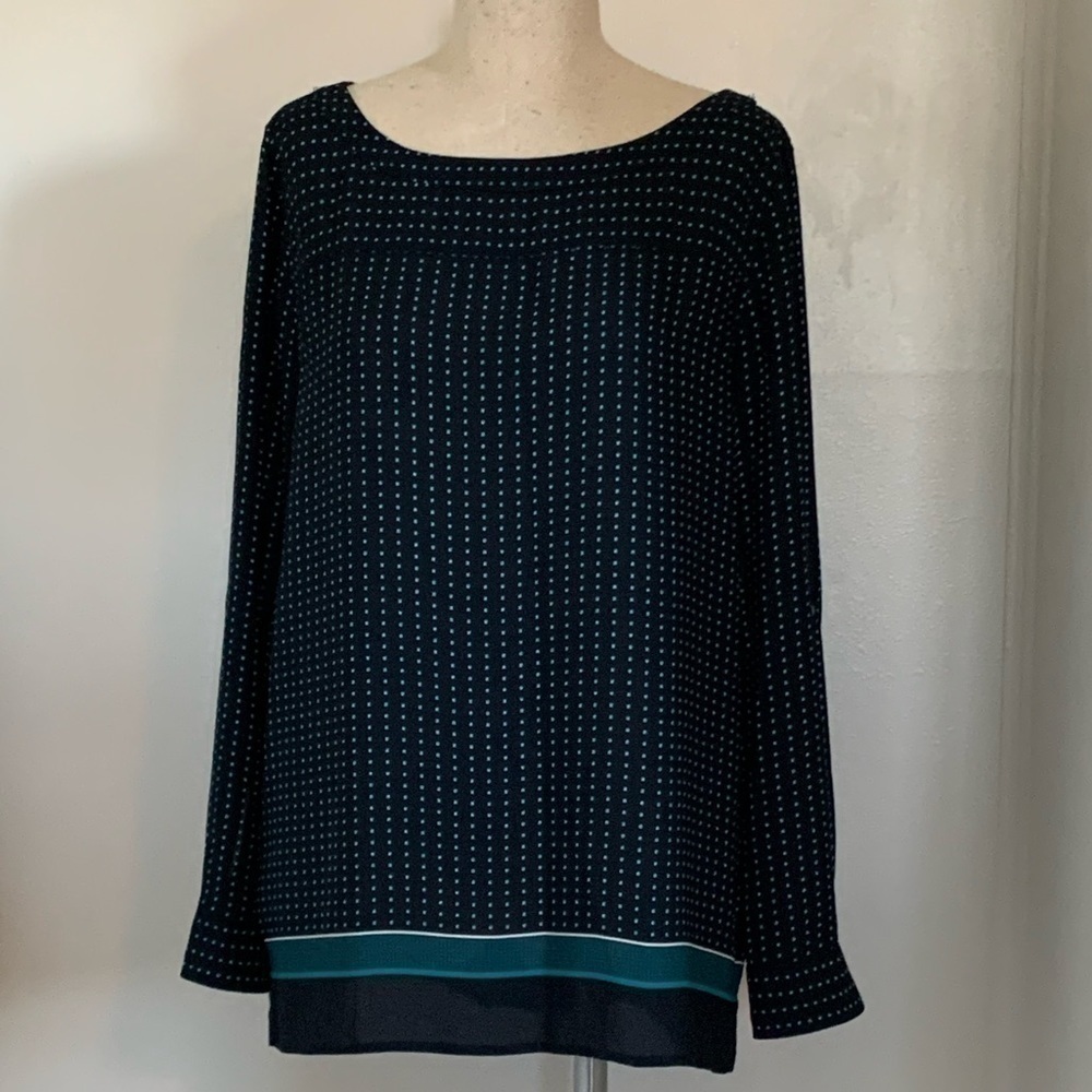 LOFT Semi Sheer Career Summer Blouse Top Lightweight EUC Sz S - Picture 8 of 16